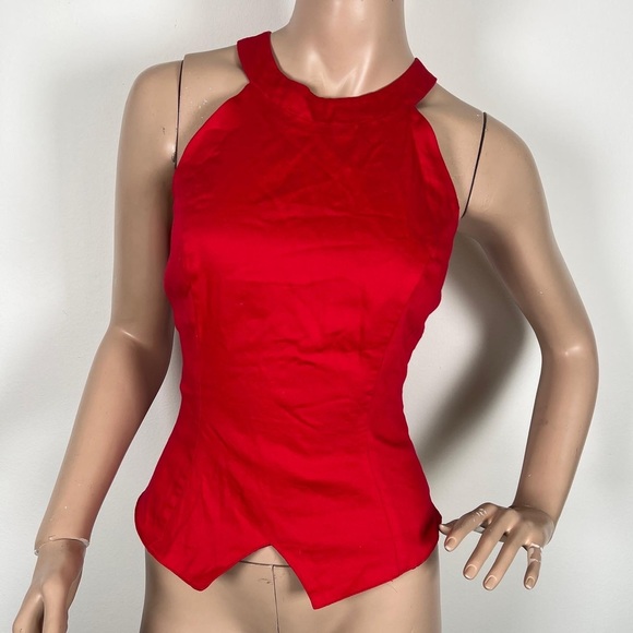 Pinup Couture Hot Pink Halter Top - Picture 2 of 4